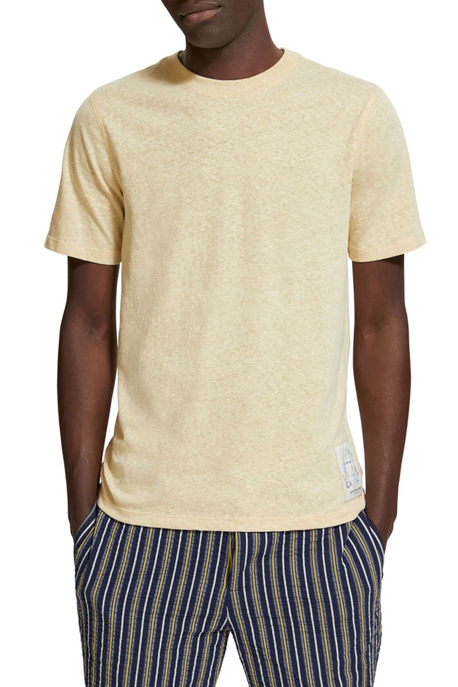 Herren Scotch & Soda | Regular Fit Melange T-Shirt