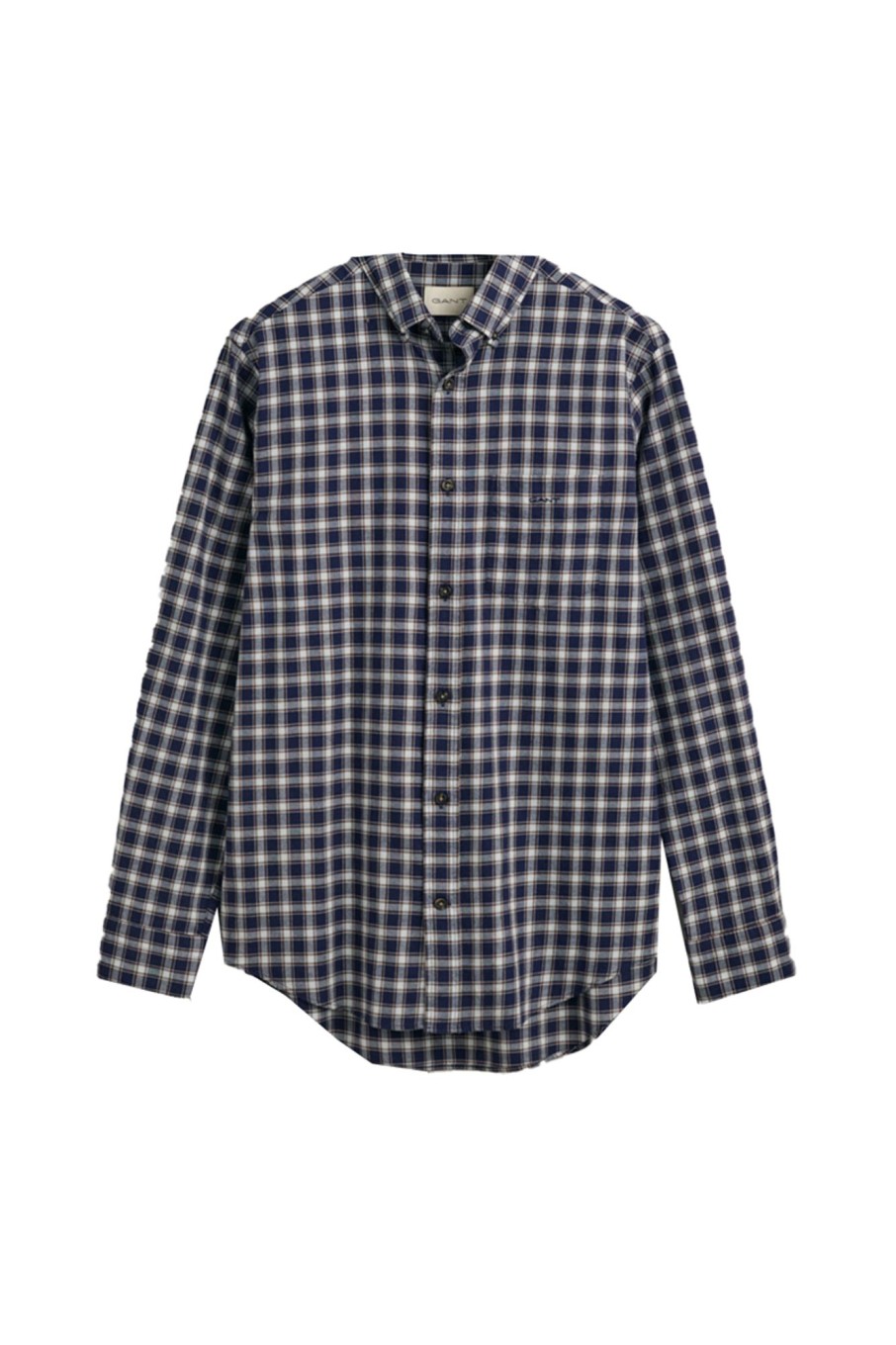 Herren Gant | Reg Micro Tartan Flannel Shirt