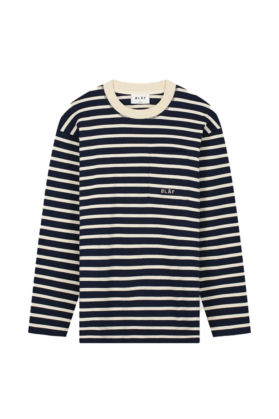 Herren Olaf Hussein | Olaf Pocket Stripe Sweatshirt