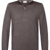 Herren Profuomo | Pullover Halfzip Brown