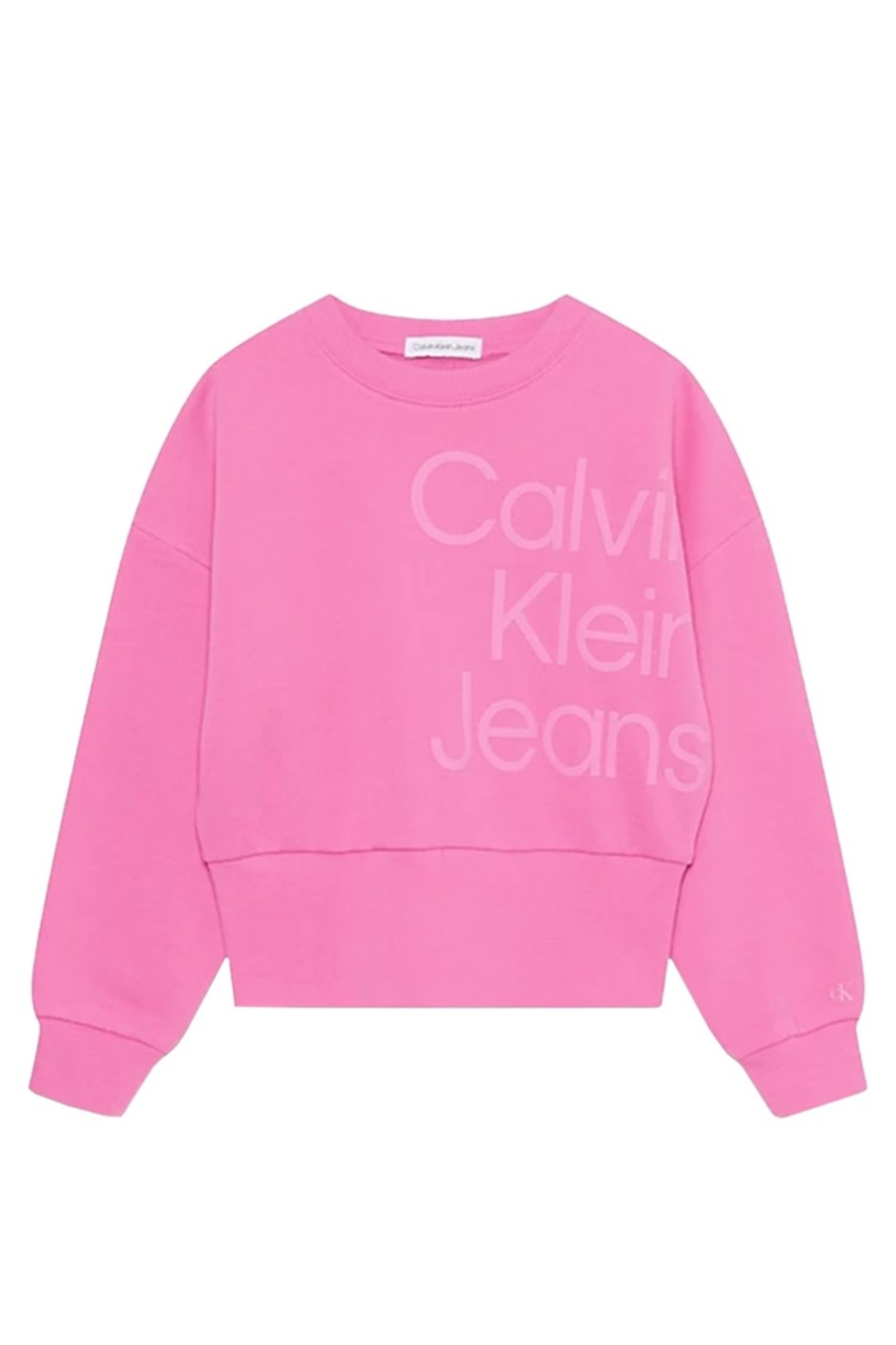 Kids Calvin Klein | Puff Hero Logo Cn Sweatshirt