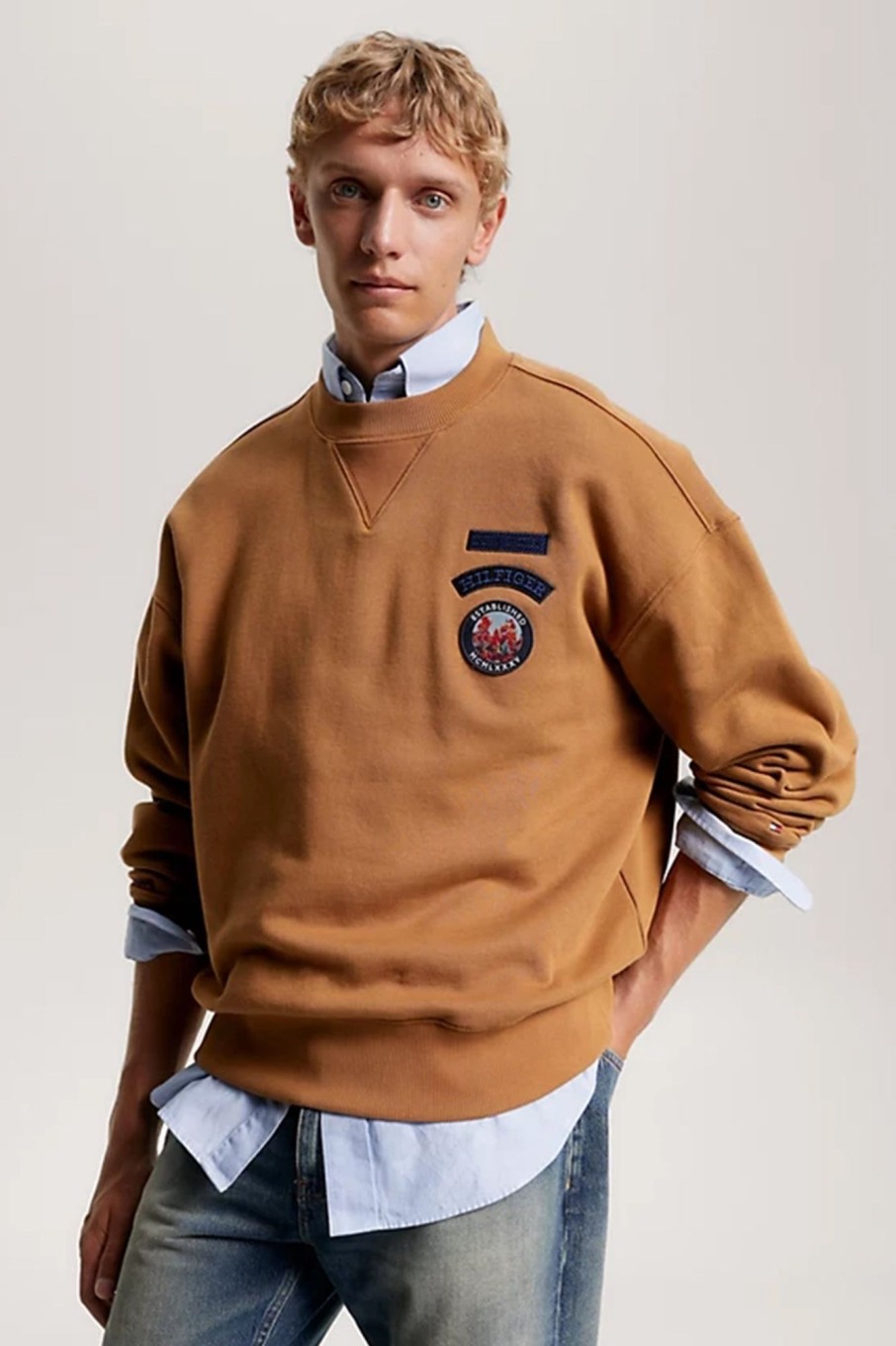 Herren Tommy Hilfiger | Mountain Multi Badge Crewneck