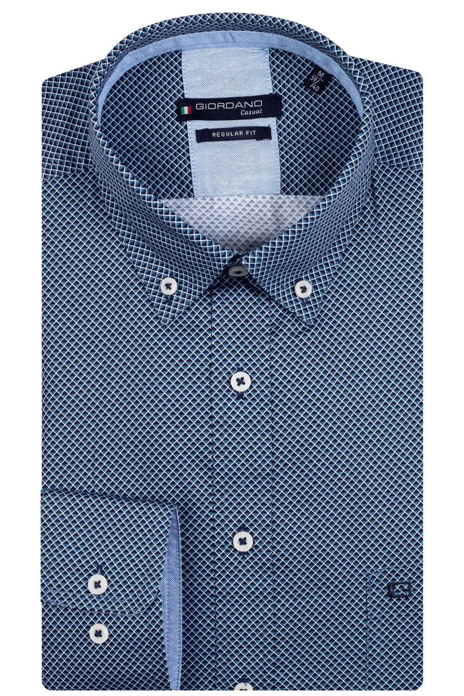 Herren Giordano | Ivy, Ls Button Down Mini Graphic Print