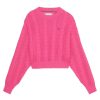 Kids Tommy Hilfiger | Cable Cropped Crew Sweater