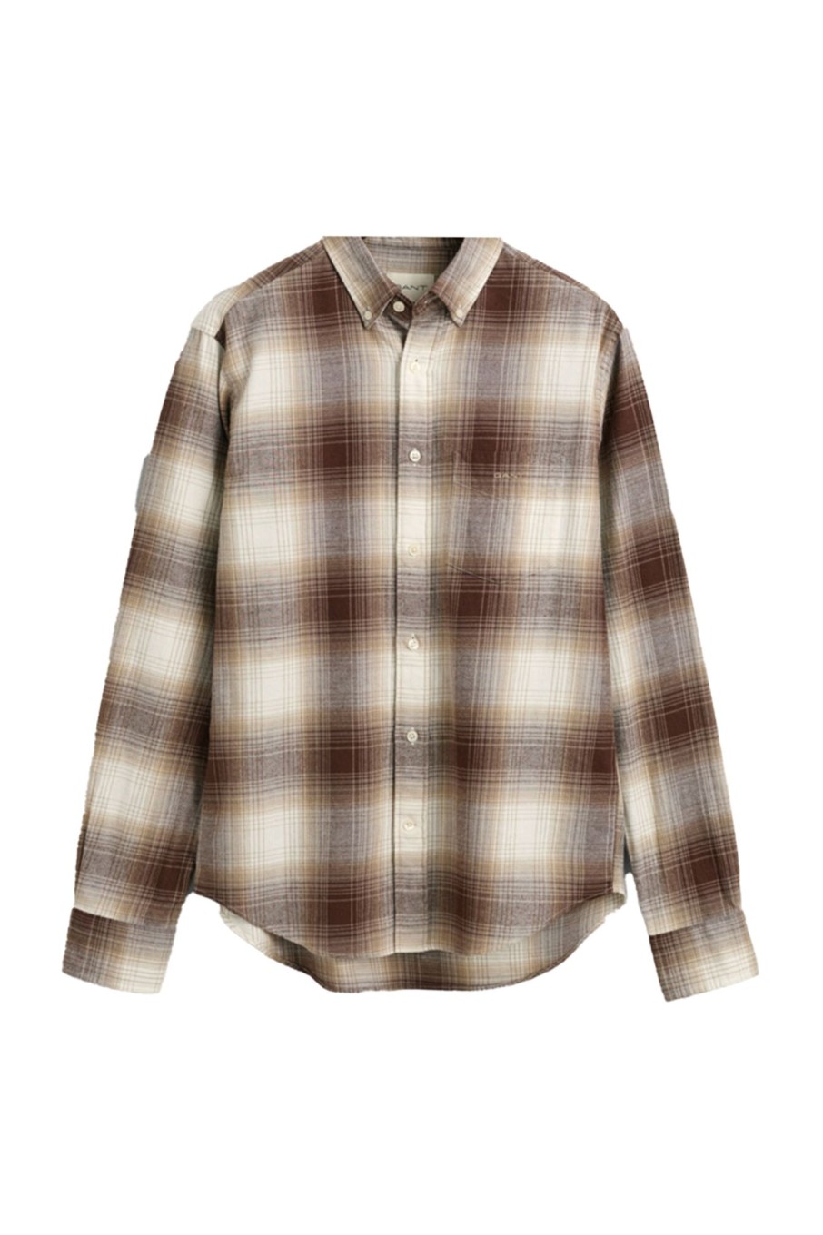 Herren Gant | Reg Ut Shadow Check Flannel Shirt