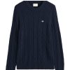 Herren Gant | Lambswool Cable C-Neck