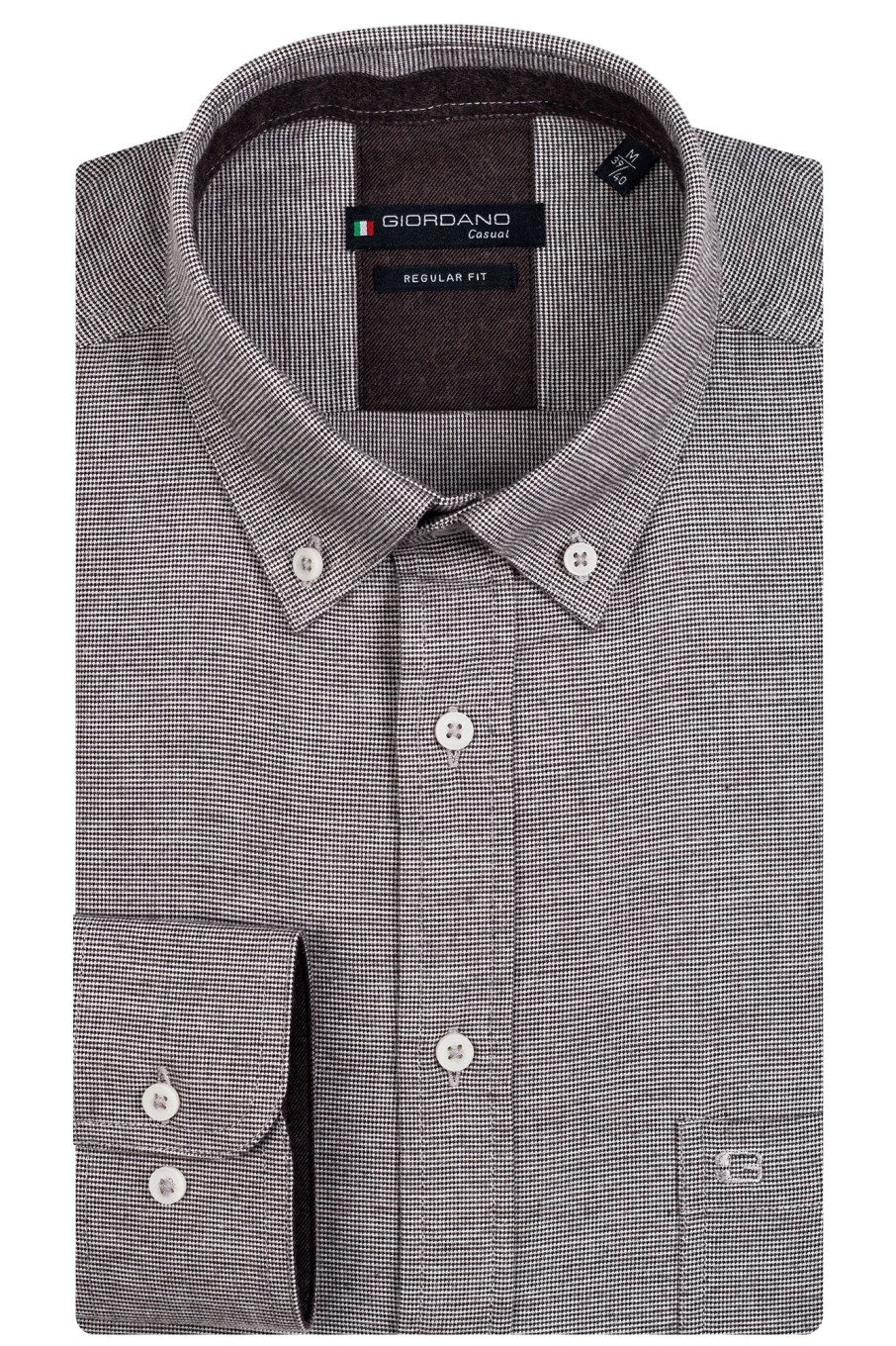 Herren Giordano | Ivy, Ls Button Down Mini Two Tone Check