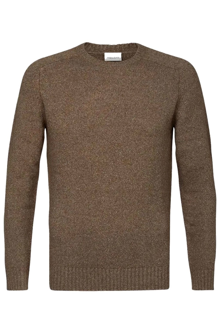 Herren Profuomo | Pullover Crew Neck Brown