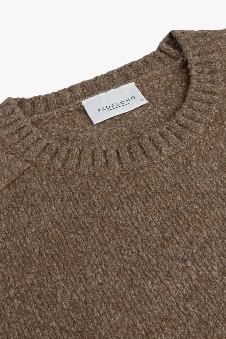 Herren Profuomo | Pullover Crew Neck Brown