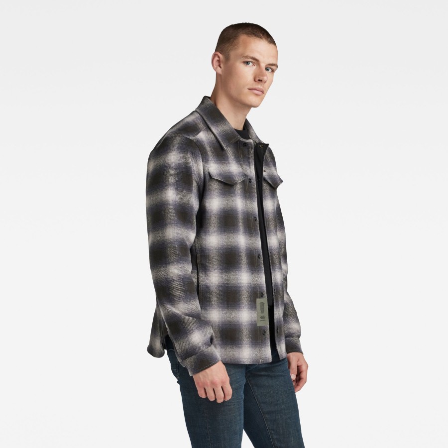 Herren G-Star | Check Overshirt