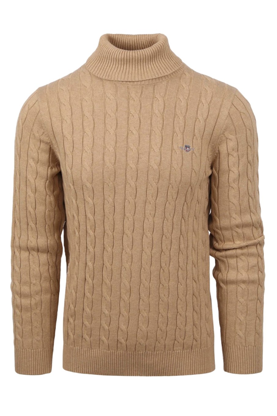 Herren Gant | Cotton Cable Turtle Neck