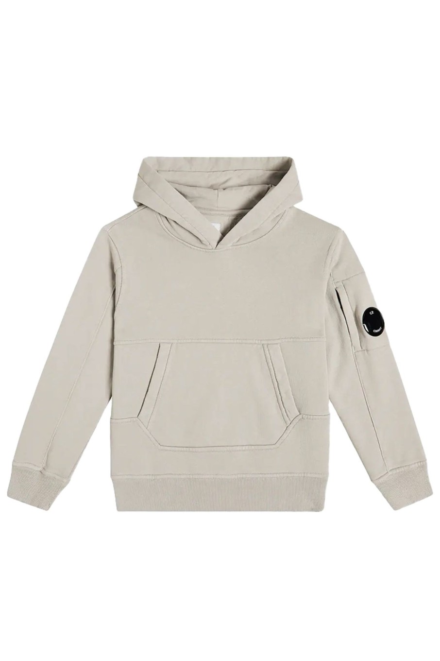 Kids C.P. Company | Basic Fleece Lens Hoodie