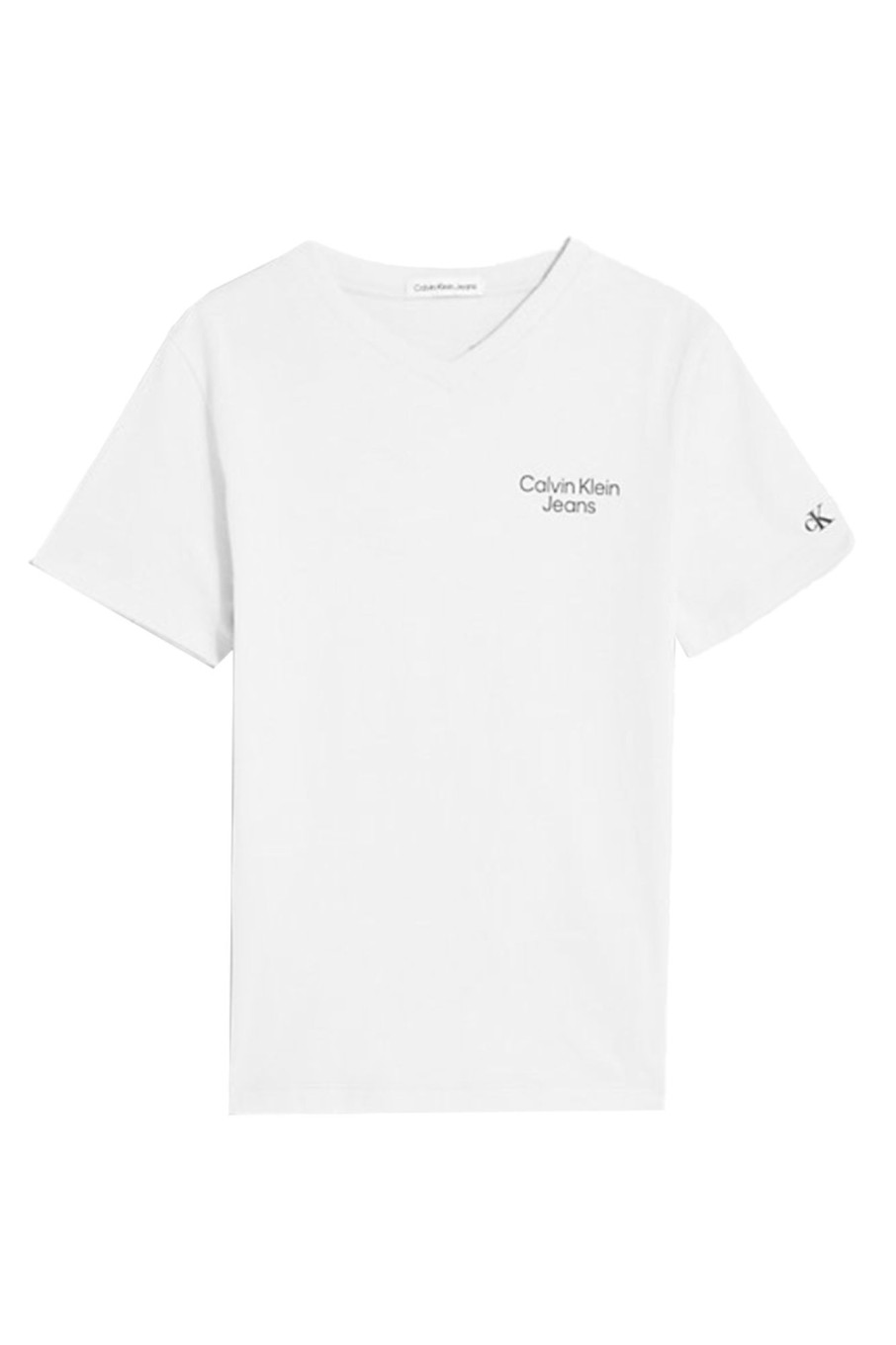 Kids Calvin Klein | Stack Logo Vneck Tshirt