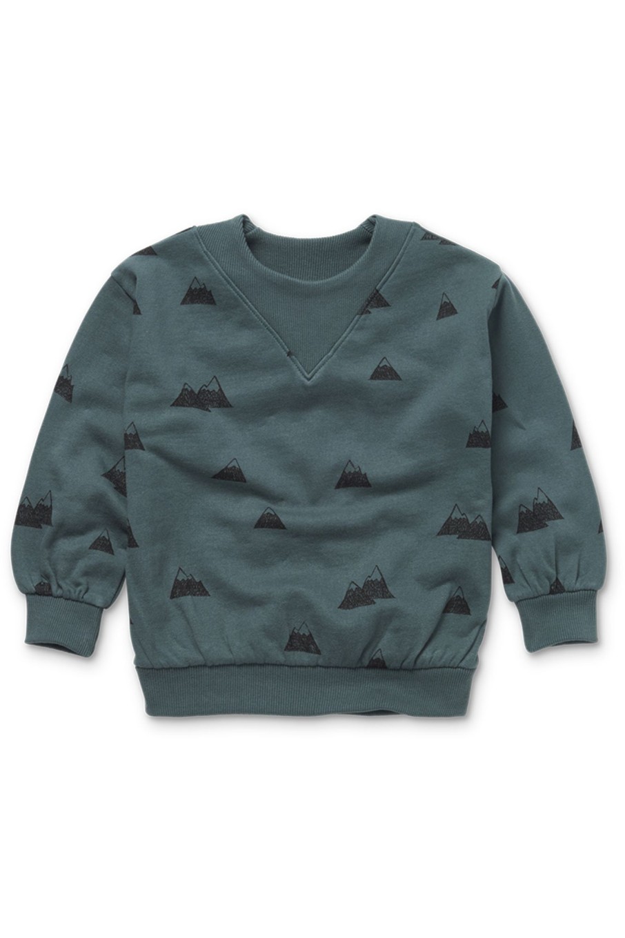 Kids Sproet & Sprout | Sweatshirt Rib Neck Mountain Print