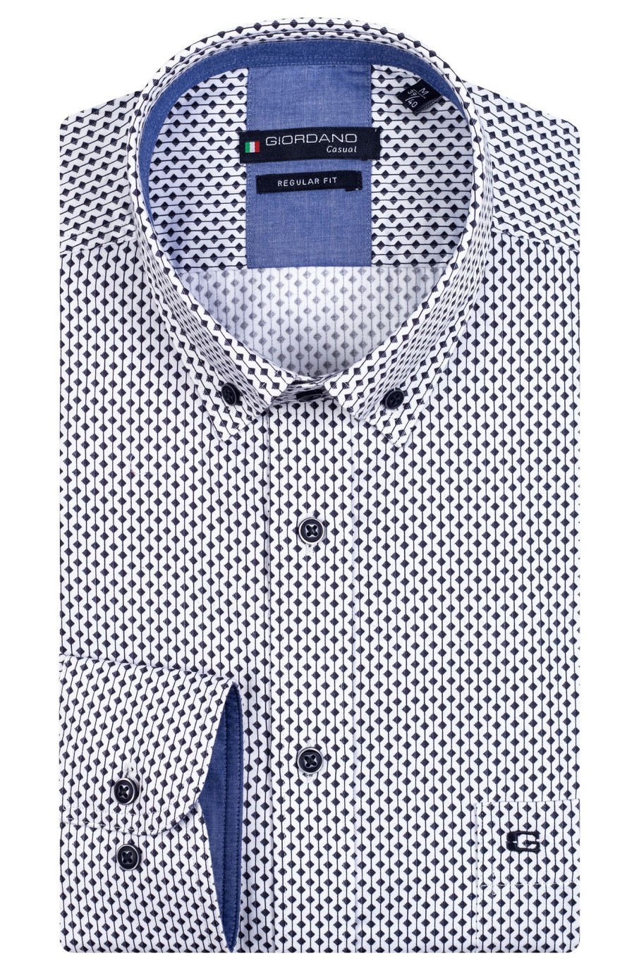 Herren Giordano | Ivy, Ls Button Down Striped Diamond