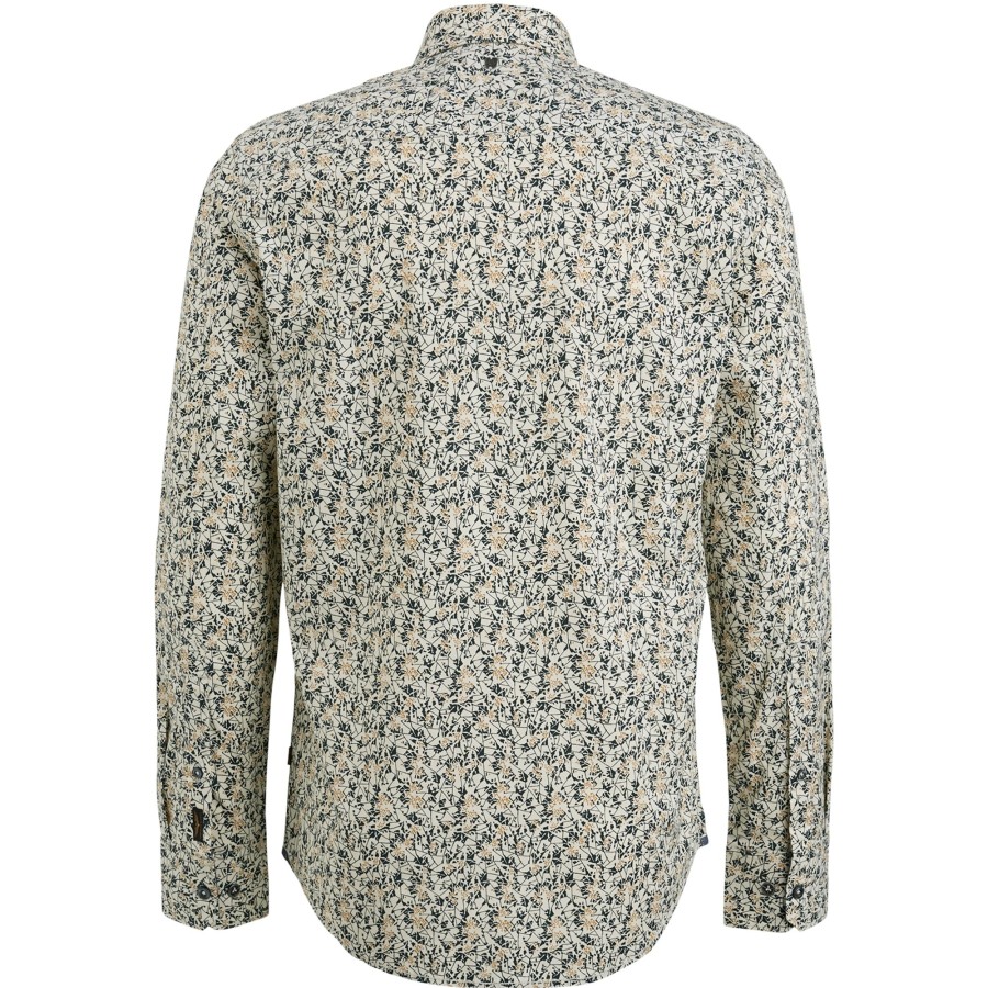 Herren PME Legend | Long Sleeve Shirt Print On Poplin Stretch