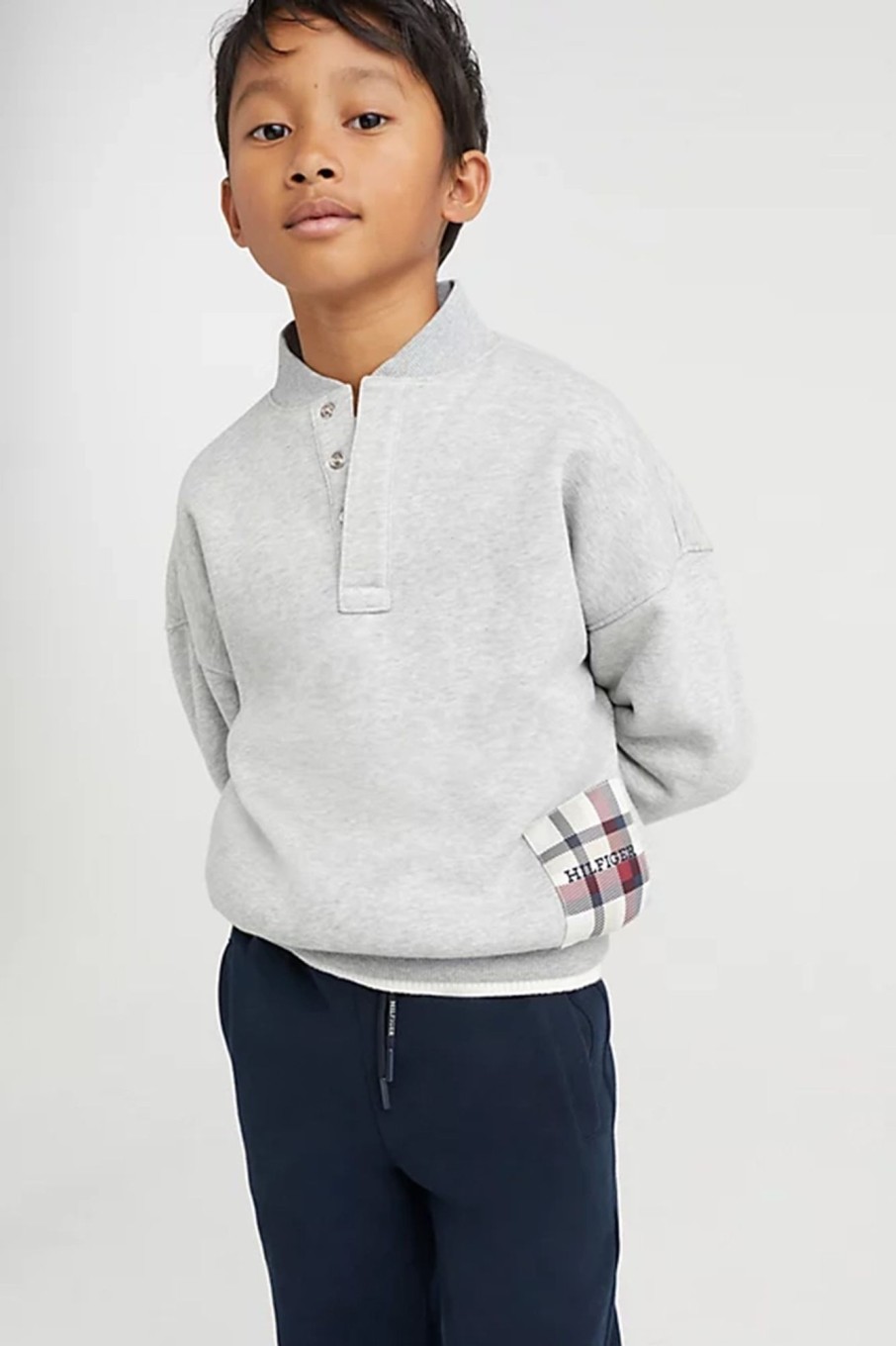 Kids Tommy Hilfiger | Check Label Sweatshirt