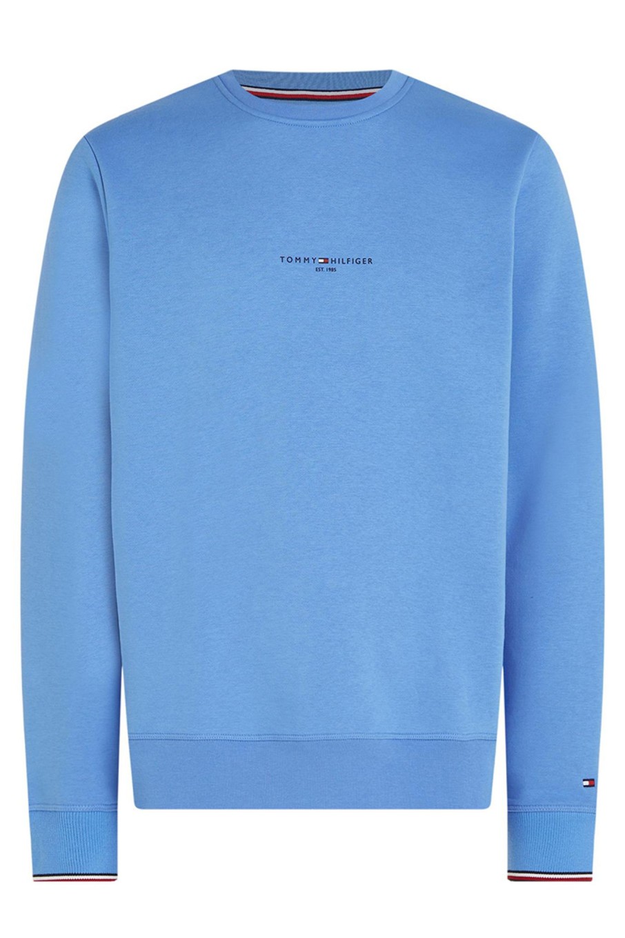 Herren Tommy Hilfiger | Tommy Logo Tipped Crewneck