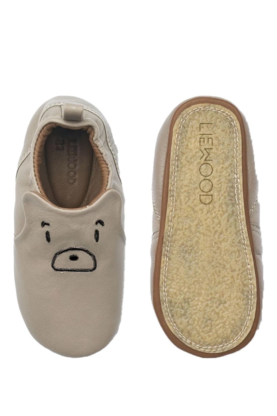 Kids Liewood | Eliot Bear Leather Slippers