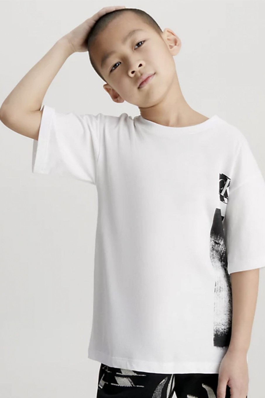 Kids Calvin Klein | Glitched Monogram Tshirt