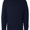 Herren Selected | Slhchain Ls Knit Crew Neck W