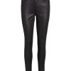 Dames Vila | Visarah Rw Skinny Glitter Jeans Blk