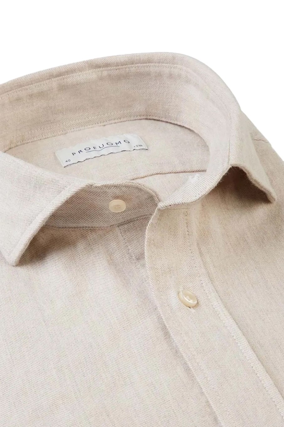 Herren Profuomo | Shirt Cutaway Sc Sf Beige