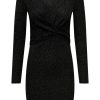 Dames Only | Onlqueen L/S V-Neck Glitter Dress J