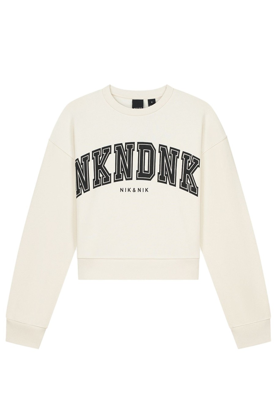 Kids Nik & Nik | Cropped Logo Sweatshirt