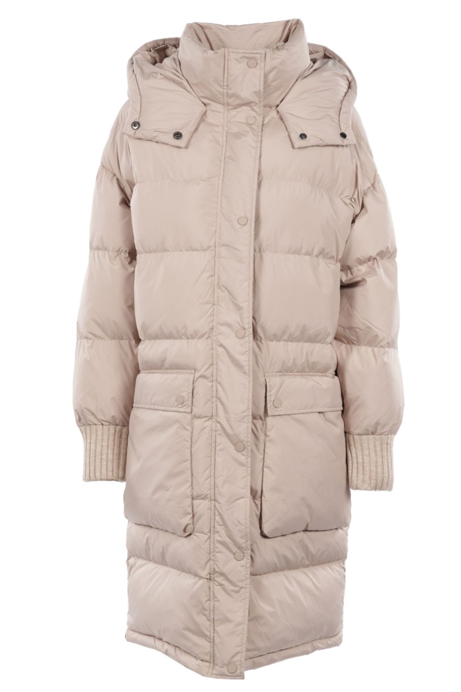 Dames Yaya | Long Puffer Coat With Pockets