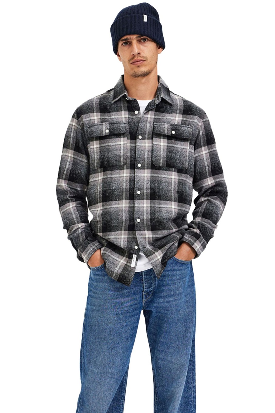 Herren Selected | Slhregscot Check Shirt Ls W