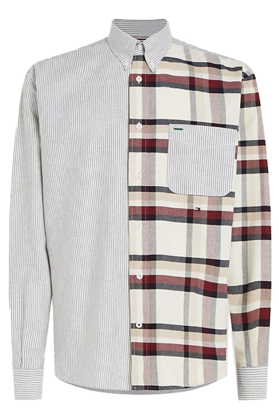 Herren Tommy Hilfiger | Gloabal Stp Check Blocking Shirt