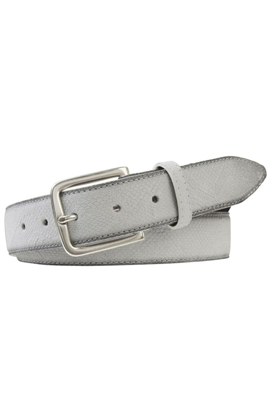 Herren Profuomo | Belt Suede Embossed White