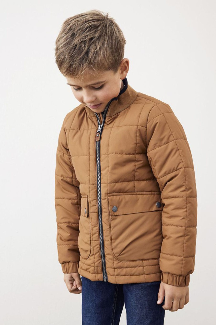 Kids Name-It | Nkmmaddox Quilt Jacket Camp