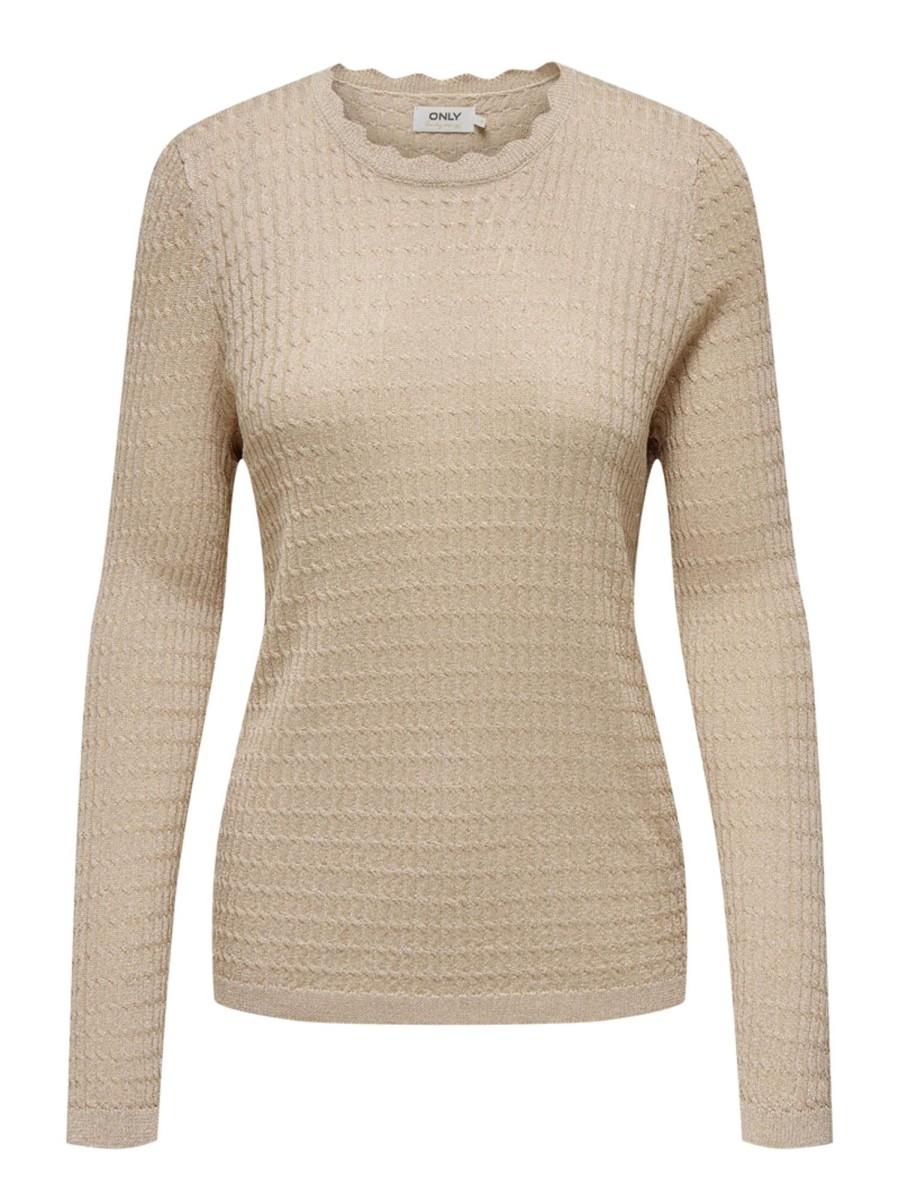 Dames Only | Onljuliette Ls Glitter O-Neck Cc Kn