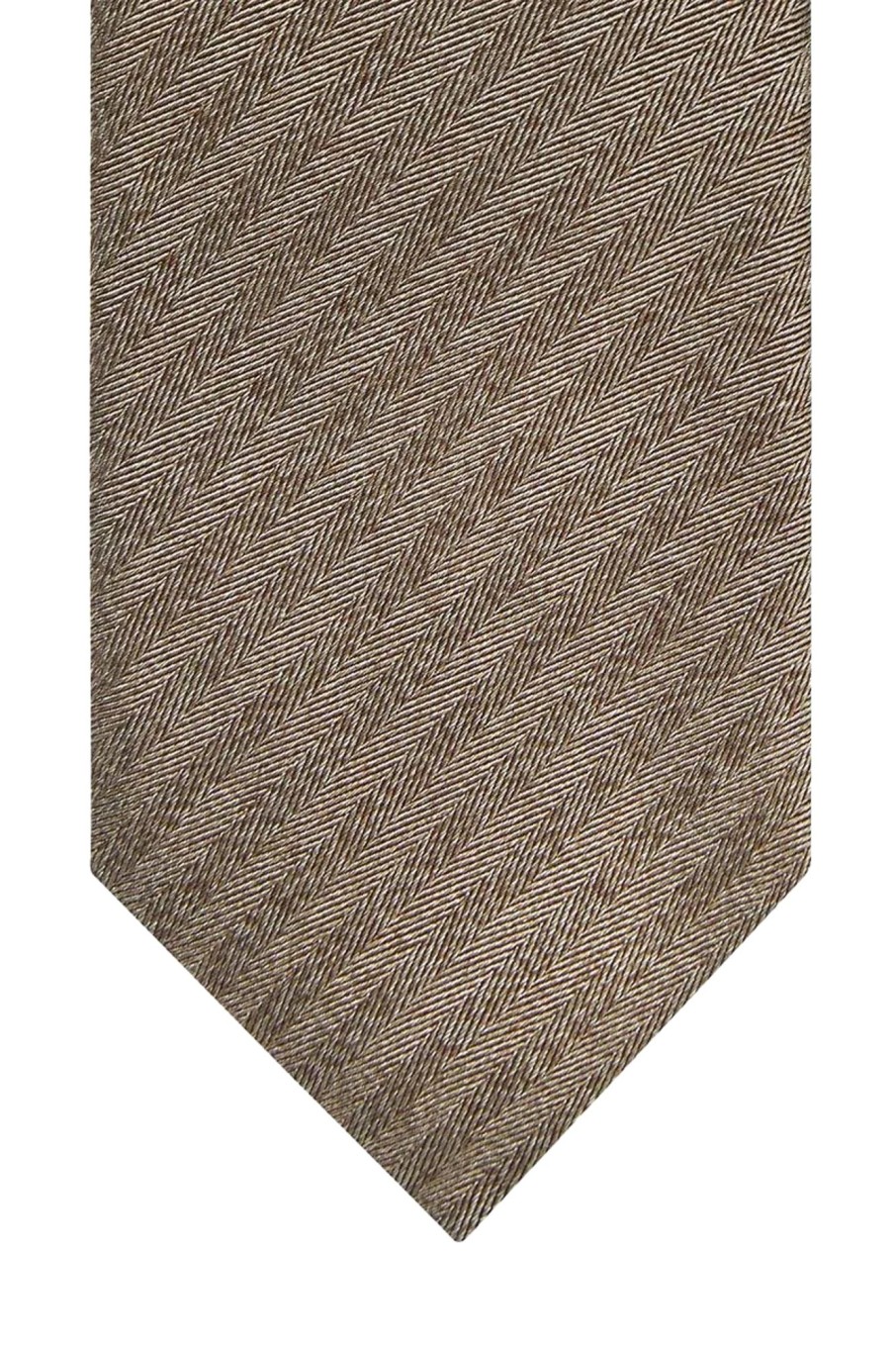 Herren Profuomo | Tie Silk Cotton Woven Brown