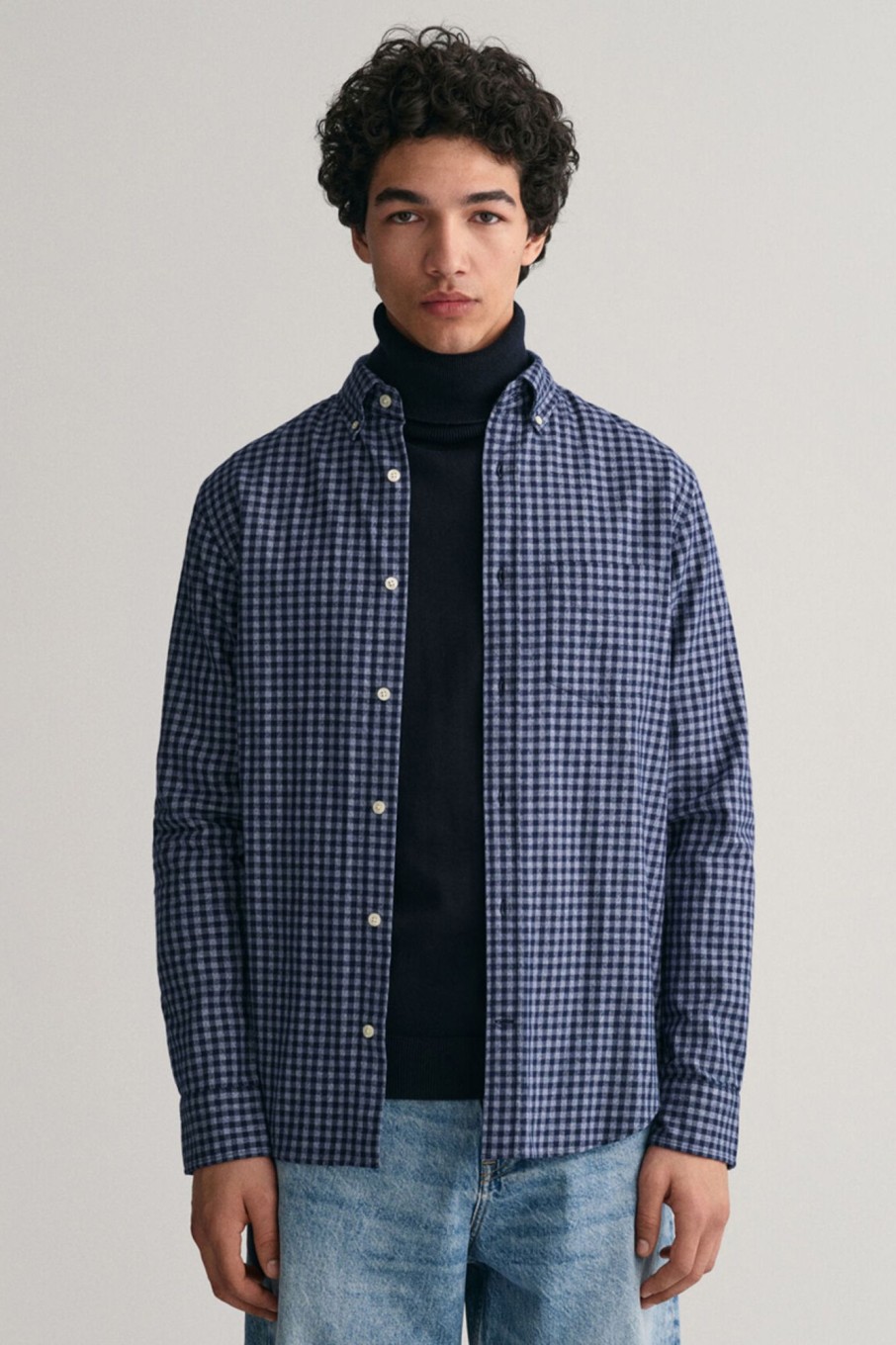 Herren Gant | Reg Jaspe Gingham Shirt