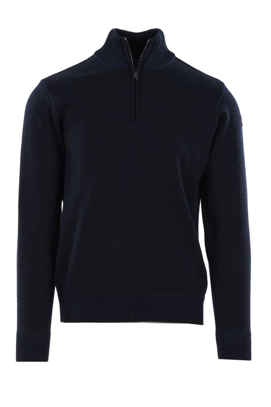 Herren Paul & Shark | Wool Full Zip Sweater