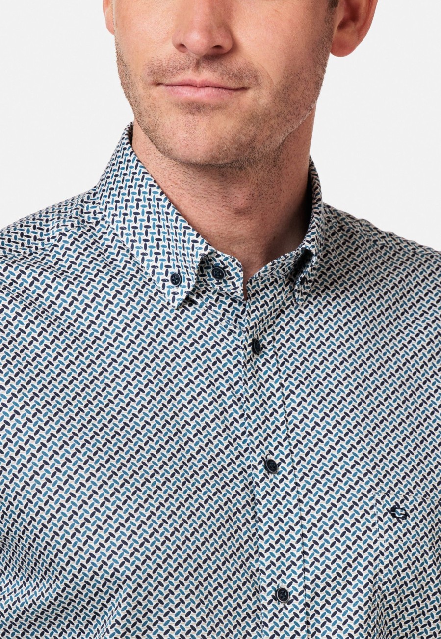 Herren Giordano | Ivy, Ls Button Down Oval Pattern