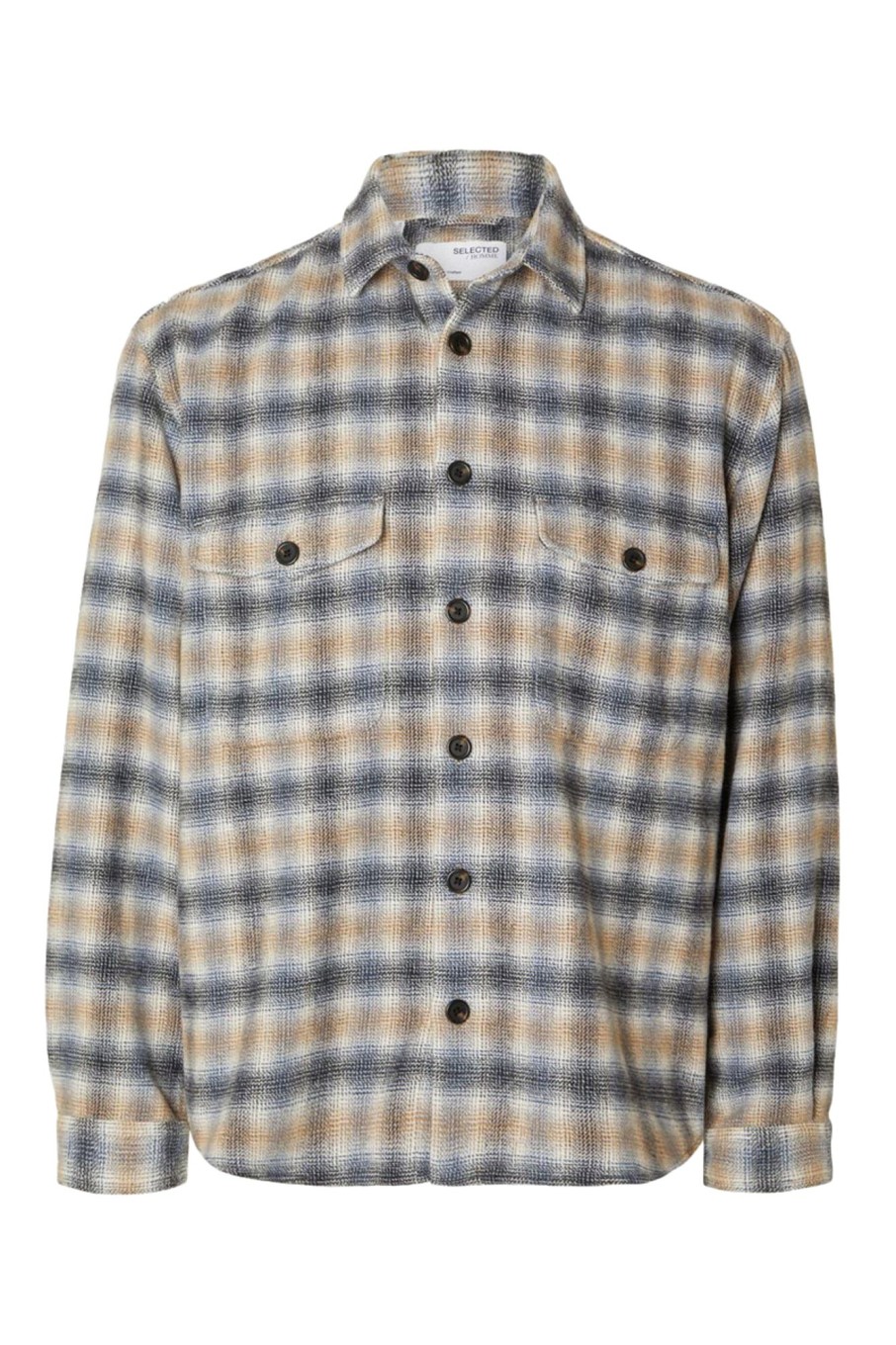 Herren Selected | Slhmason-Bax Check Overshirt Ls W