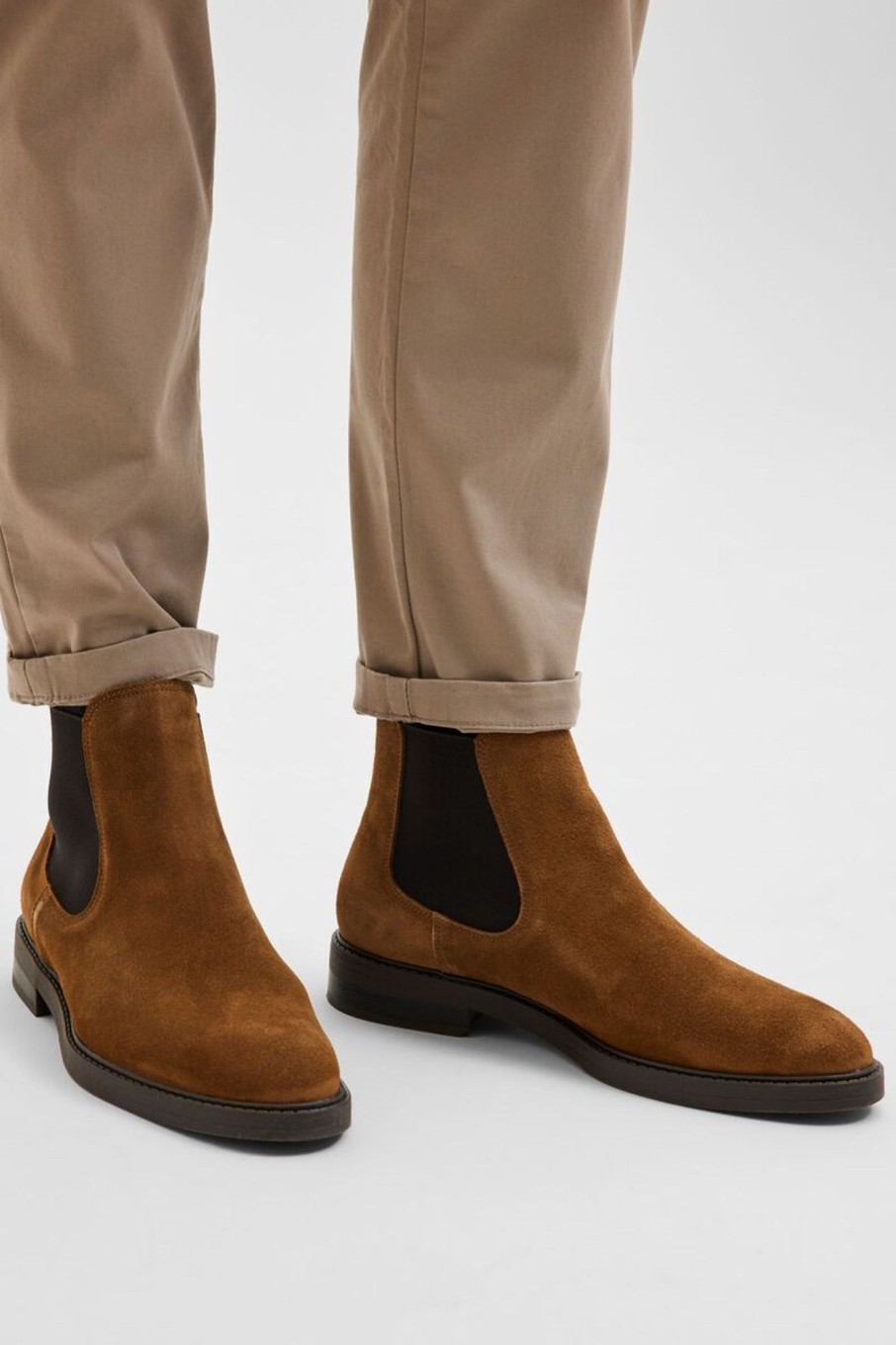 Herren Selected | Slhblake Suede Chelsea Boot B Noos