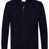 Herren Profuomo | Cardigan Full Zip Off Navy