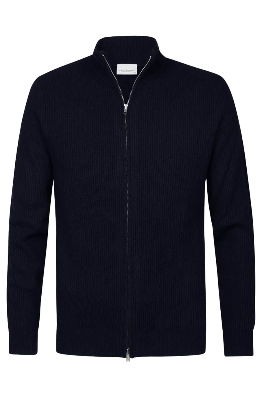 Herren Profuomo | Cardigan Full Zip Off Navy