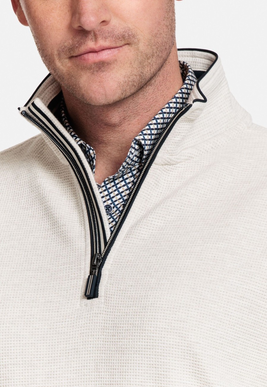 Herren Baileys | Sweatshirt 1/2 Zip Waffle Interlock