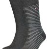 Herren Tommy Hilfiger | Th Men Small Stripe Sock 2P