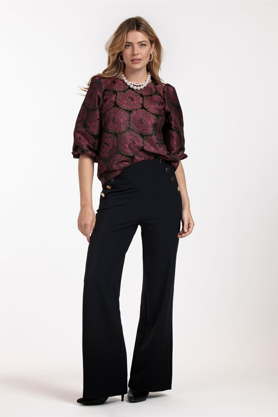 Dames Studio Anneloes | Claudi Jacquard Top