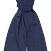 Herren Profuomo | Scarf Wool Nylon Mid Blue