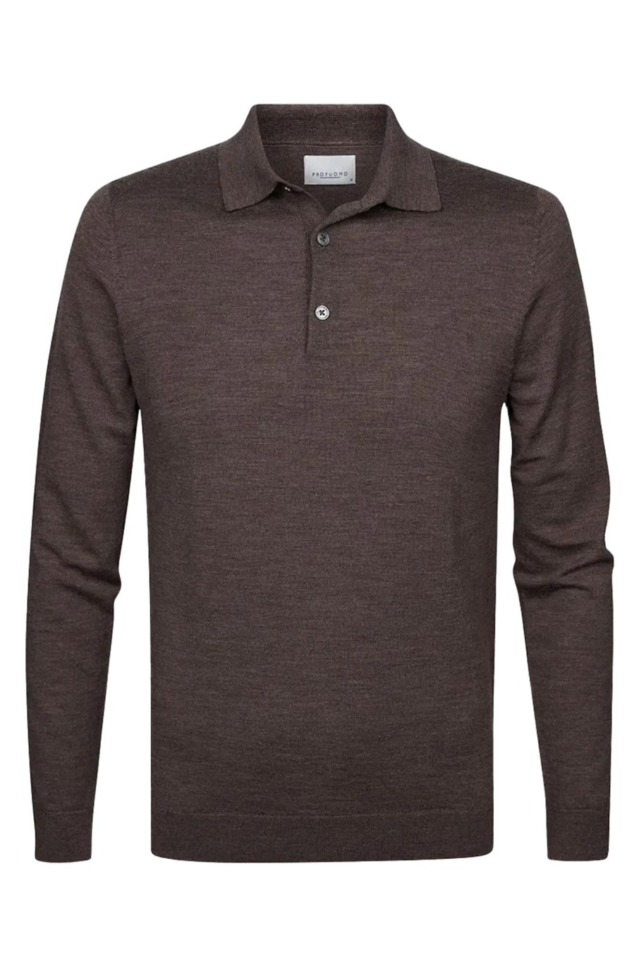 Herren Profuomo | Polo Longsleeve Taupe