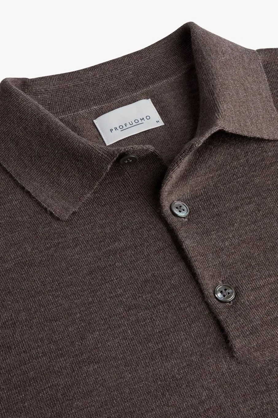 Herren Profuomo | Polo Longsleeve Taupe