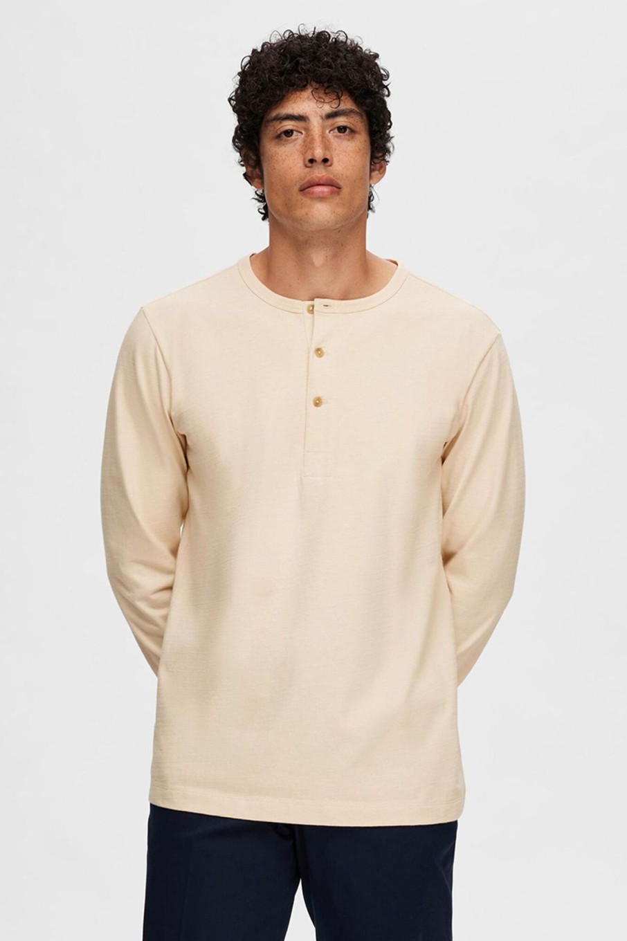 Herren Selected | Slhphillip Ls Henley Noos